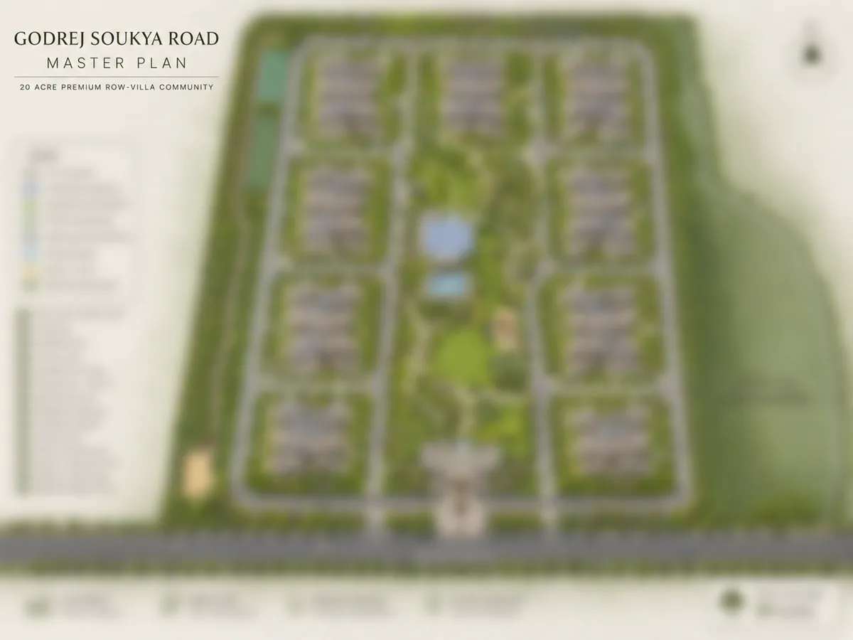 Godrej Soukya Road master plan site layout Godrej Soukya Road master plan site layout
